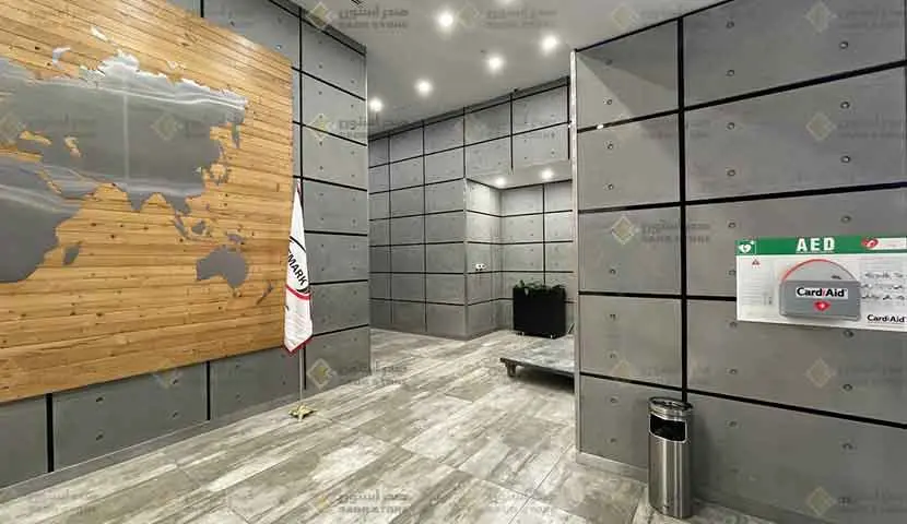 بتن اکسپوز صدر استون با نصب خشک در ایران مال